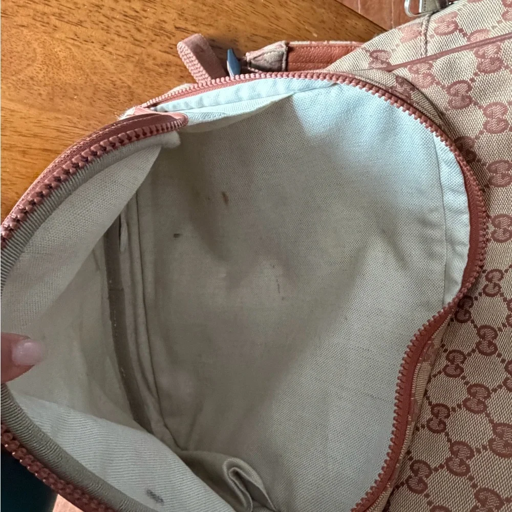 Gucci Tan and Brown Backpack